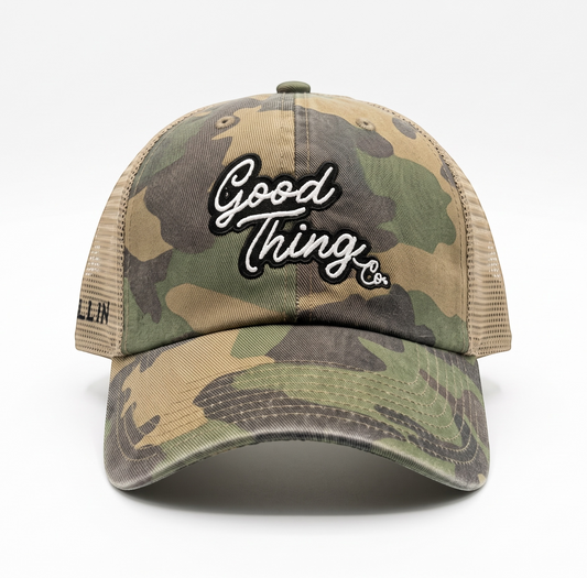 Good Thing & Co. Mesh Back Trucker Hat - Camo