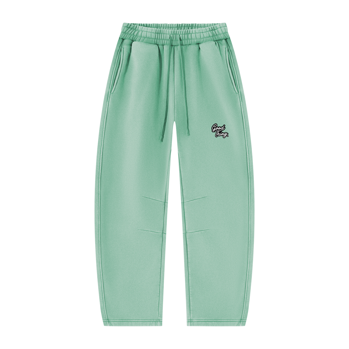 Unisex Vintage Wash Barrel Leg Fleece Sweatpants