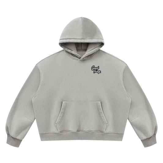 Unisex Vintage Wash Boxy Fleece Hoodie