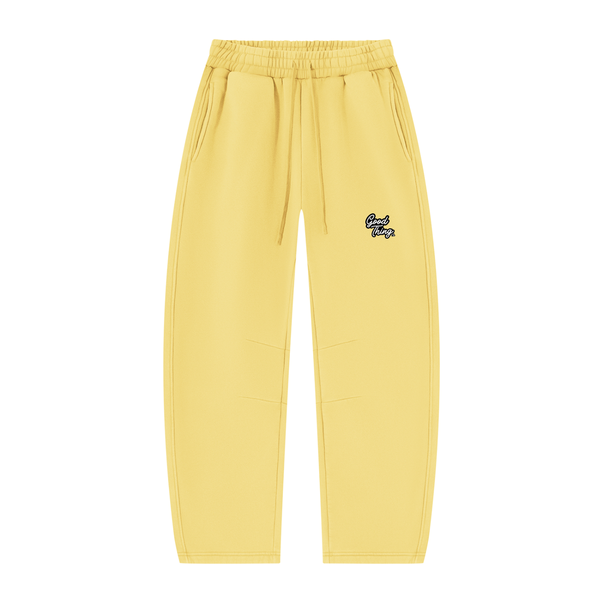 Unisex Vintage Wash Barrel Leg Fleece Sweatpants