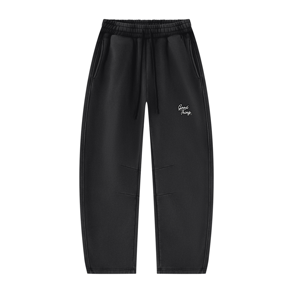 Unisex Vintage Wash Barrel Leg Fleece Sweatpants