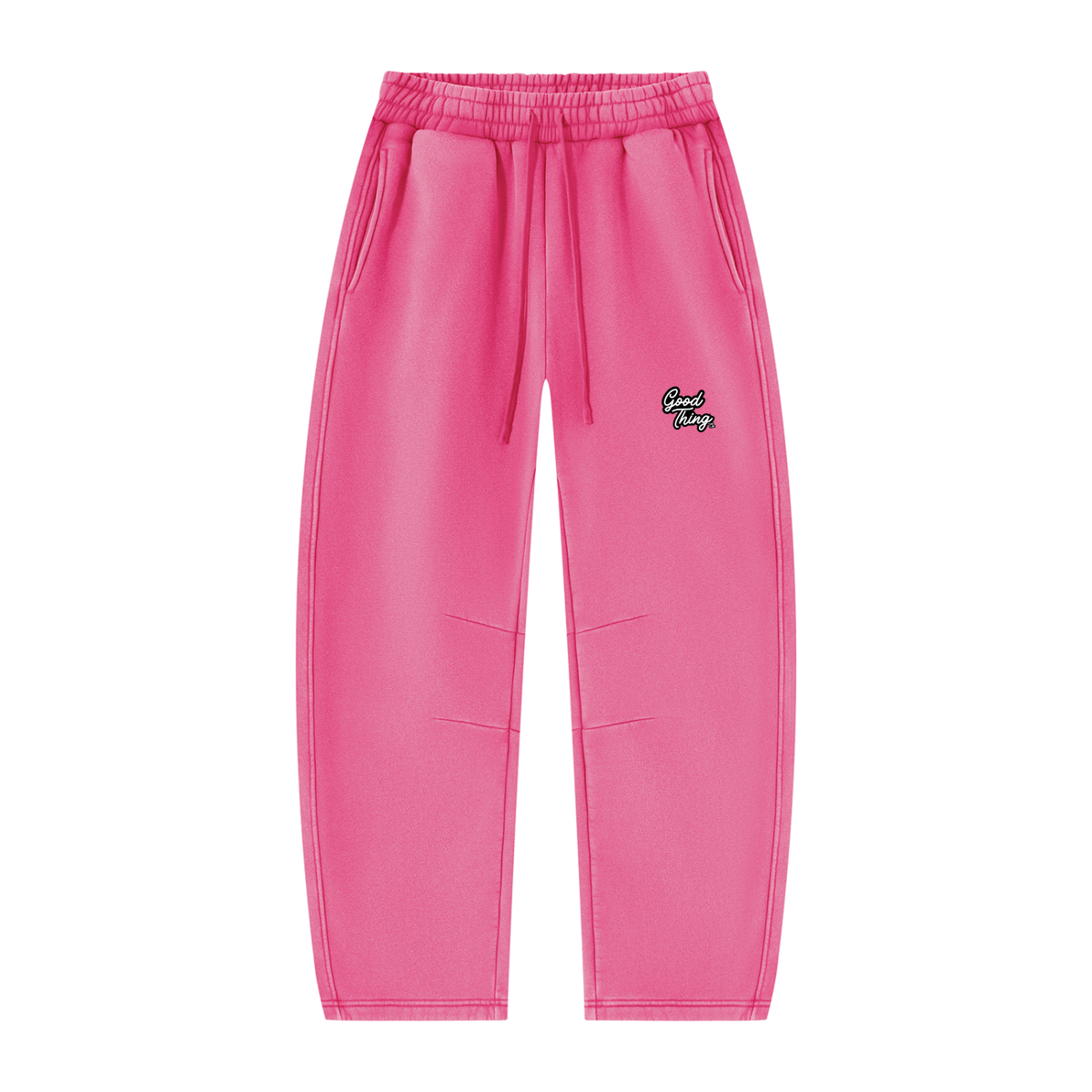 Unisex Vintage Wash Barrel Leg Fleece Sweatpants
