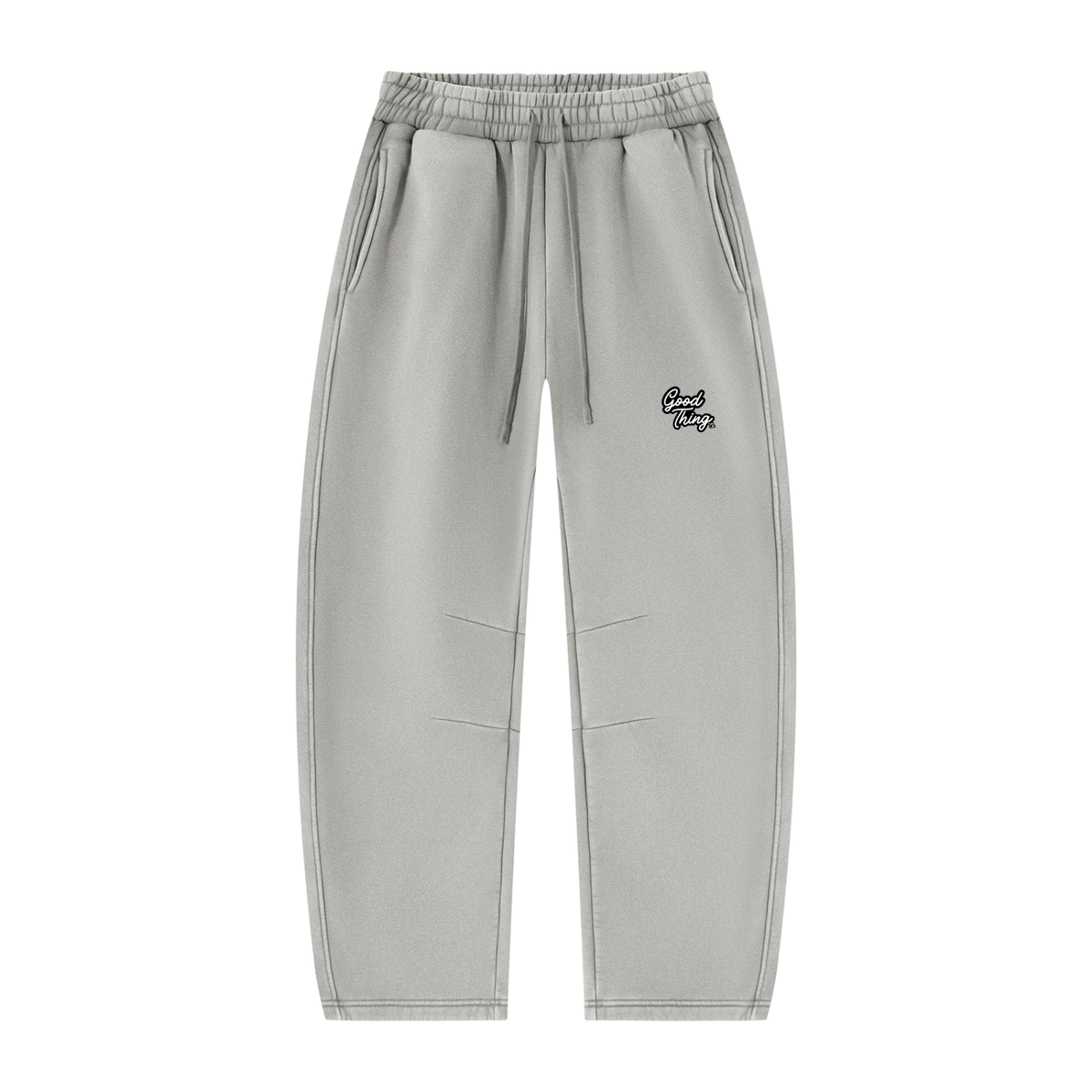 Unisex Vintage Wash Barrel Leg Fleece Sweatpants