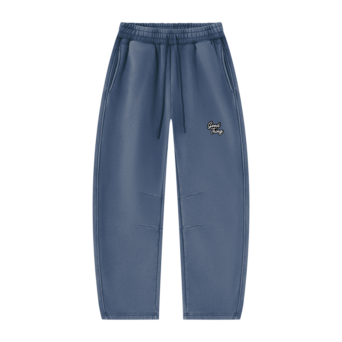Unisex Vintage Wash Barrel Leg Fleece Sweatpants