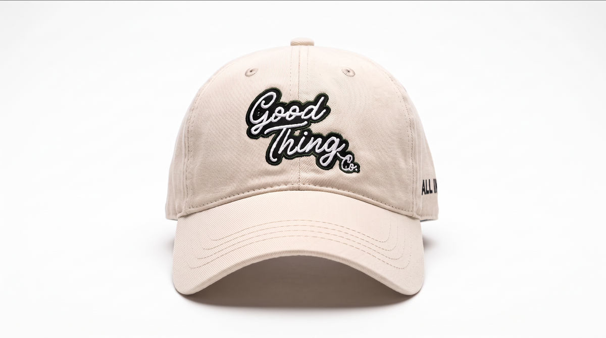 Good Thing & Co. Embroidered Relax Fit - Cream