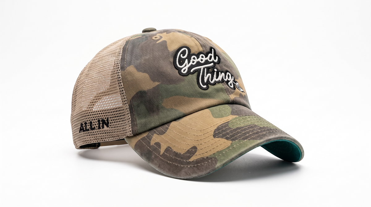 Good Thing & Co. Mesh Back Trucker Hat - Camo