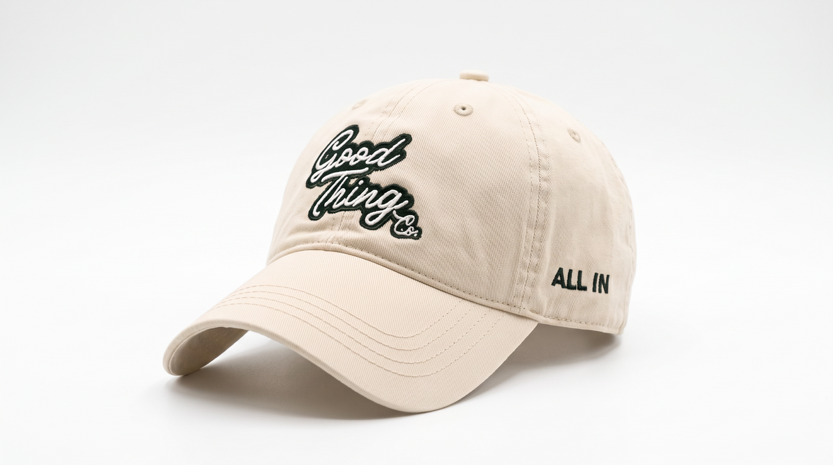 Good Thing & Co. Embroidered Relax Fit - Cream